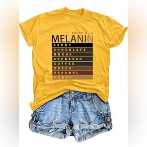 Graphic Tee Tops Juneteenth Melanin Tshirts Women Black History shirt culture